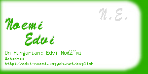 noemi edvi business card